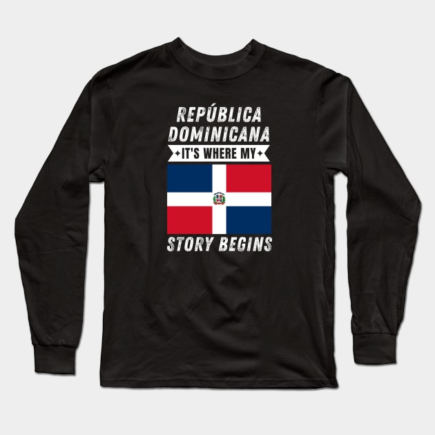 Republica Dominicana Long Sleeve T-Shirt by footballomatic